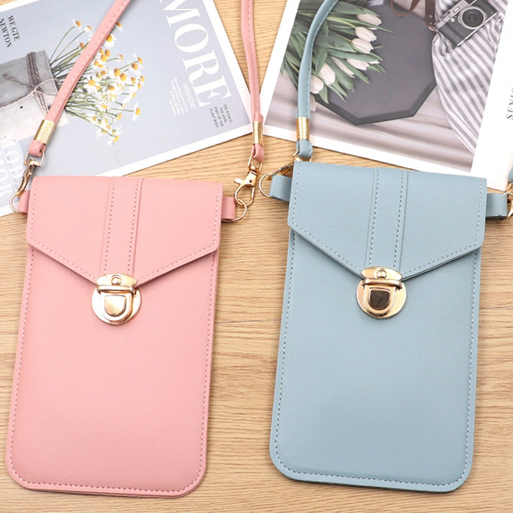 1pc Retro PU Women Purse Phone Mini Bag Cross Body Bag Shoulder Bag Gift