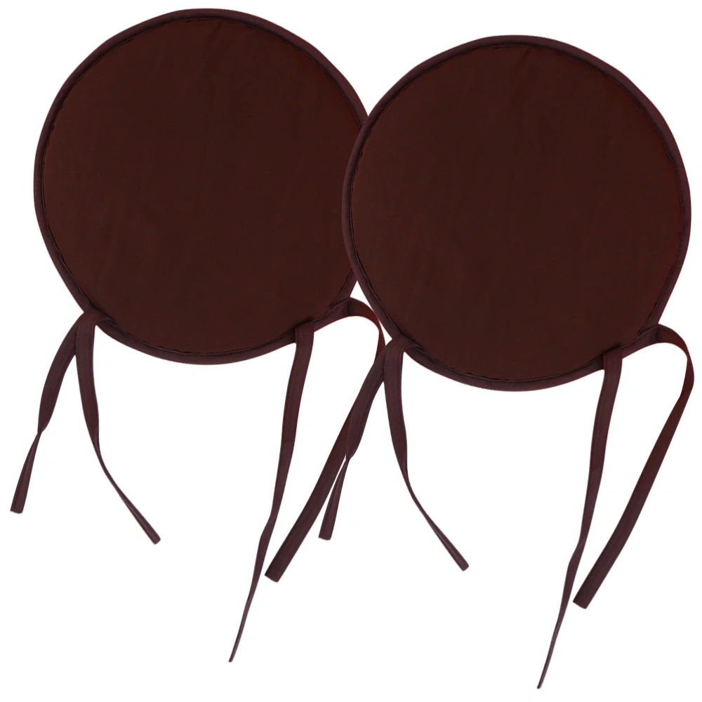 2pcs Chair Cushion with Ties Round Chair Pad Dining Chair Cushion Chair Seat Cushion