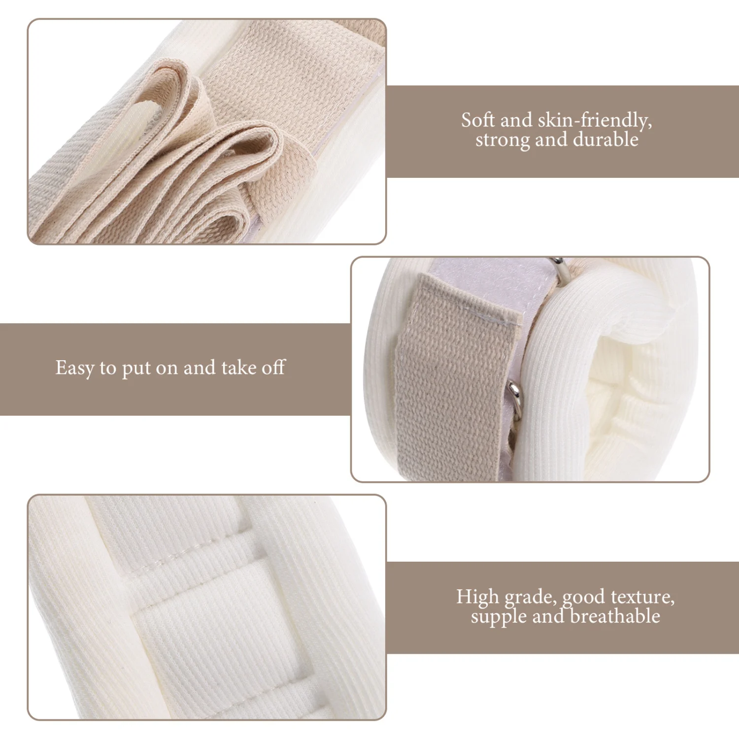 Professional Patient Restraints Belt Supple Arm Knee Fixing Belt Bed Wrist Strap for Patients