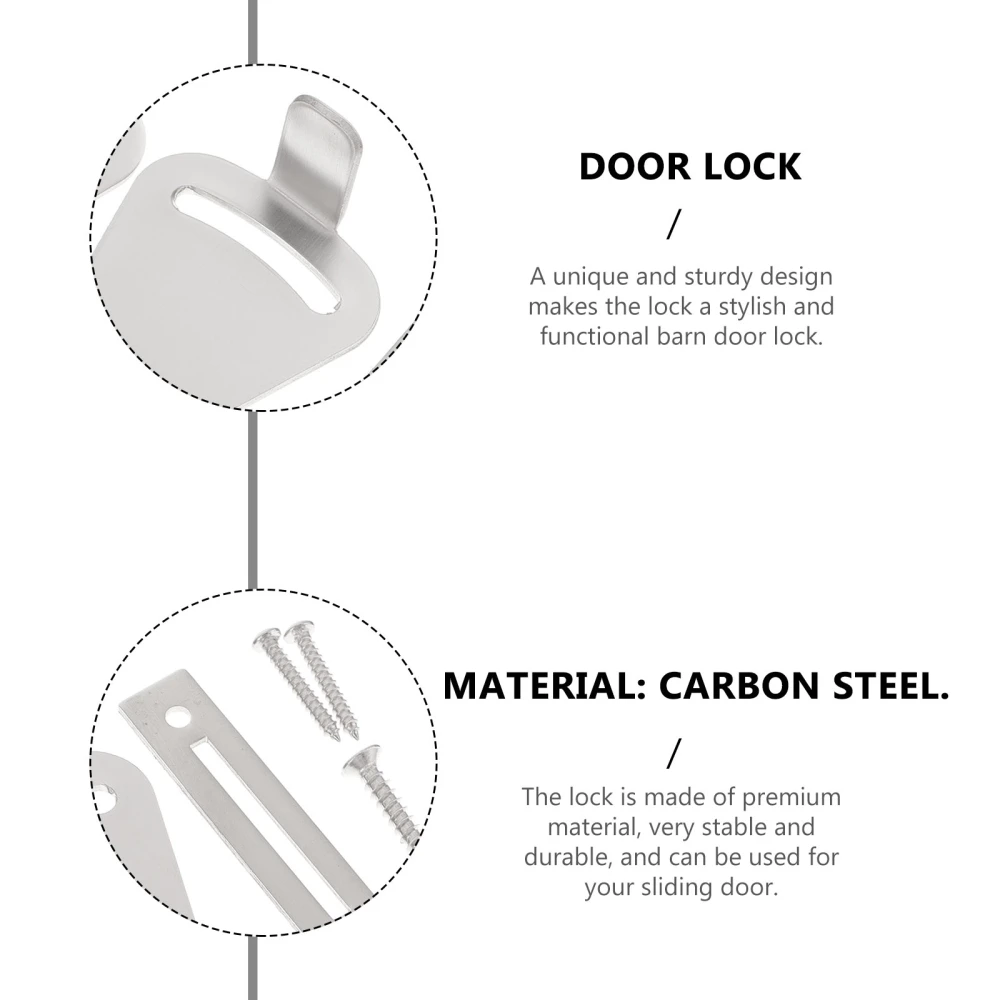 1 Set of American Style Barn Sliding Door Lock Indoor Wooden Sliding Door Lock