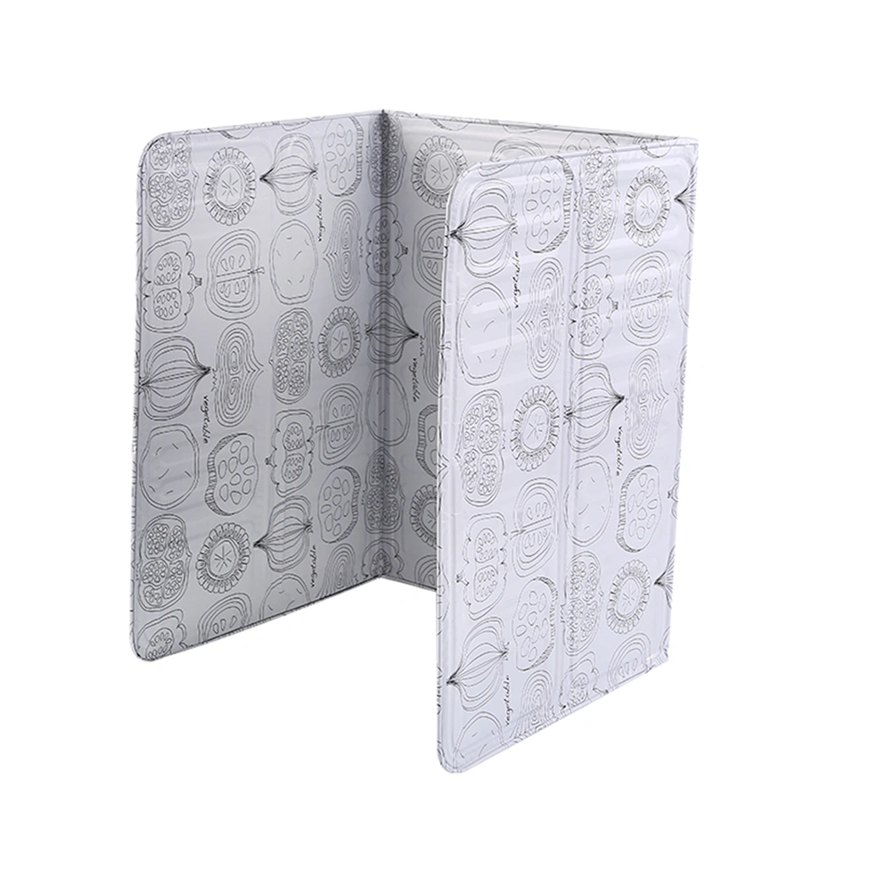 Printed Kitchen Oil Baffle Aluminum Foil Oil Heat-insulation Board Anti-splash Kitchen Tool for Home