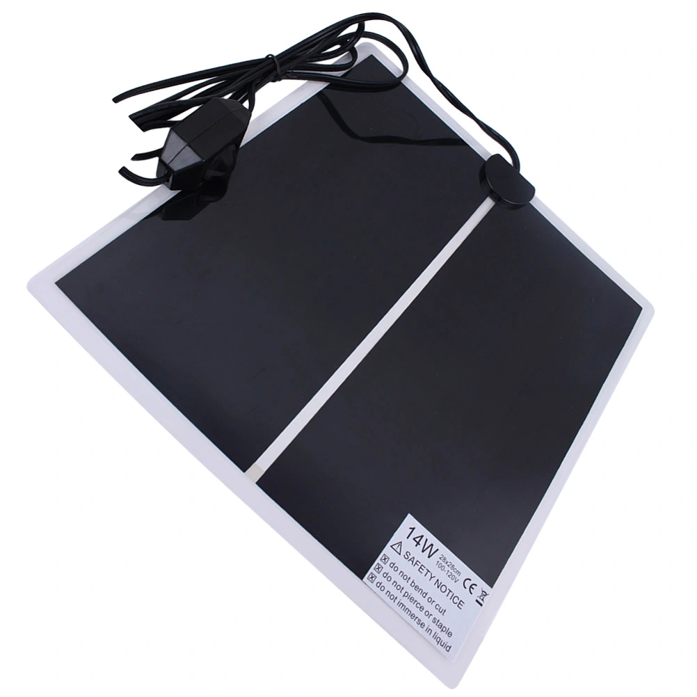 1PC 14W Reptile Heating Pad Mat Adjustable Temperature Reptile Tank Warmer Mat for Turtle Lizard with EU Plug