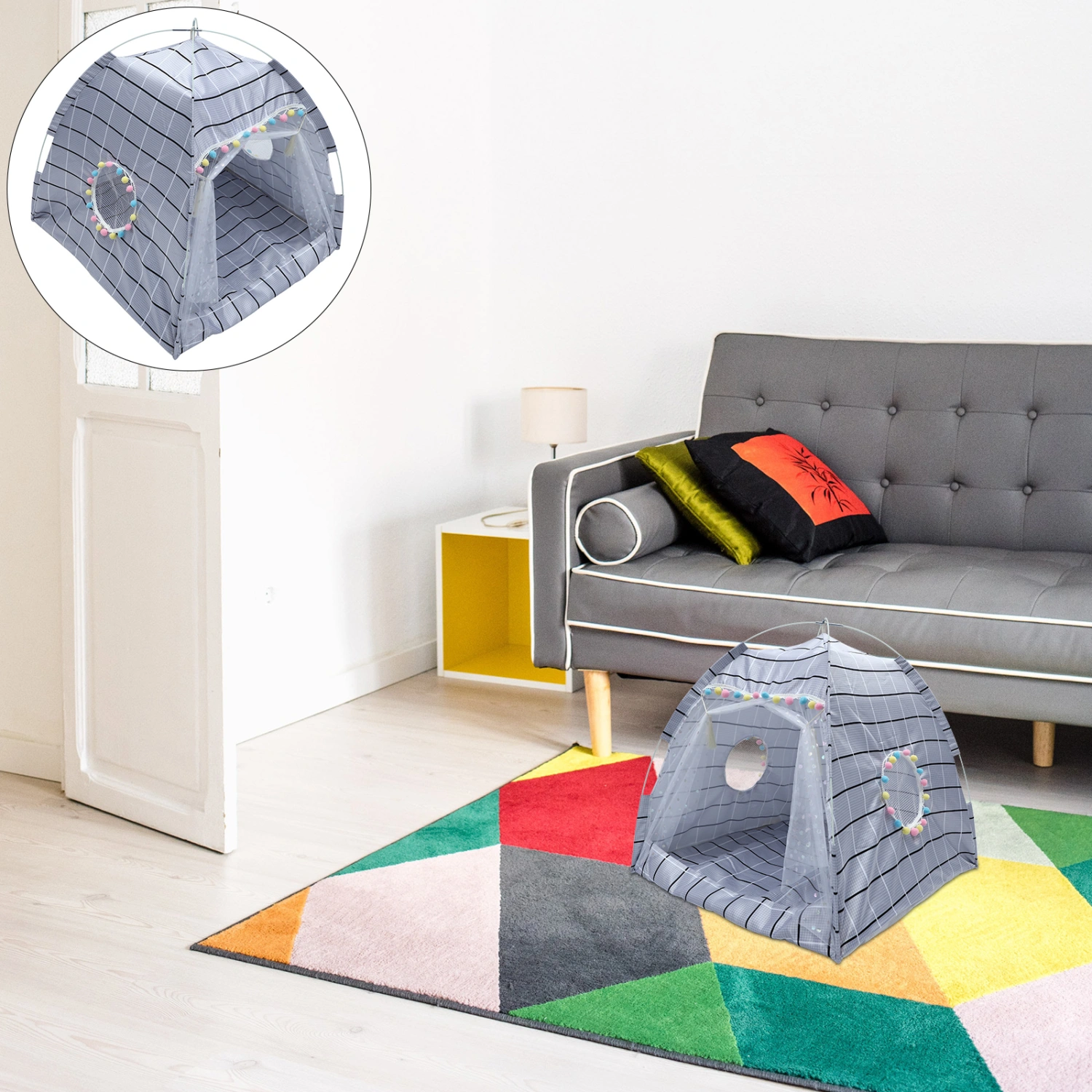 Detachable Pet Tent Cat Dog Tent Practical Cat Dog Nest Waterproof Pet Tent