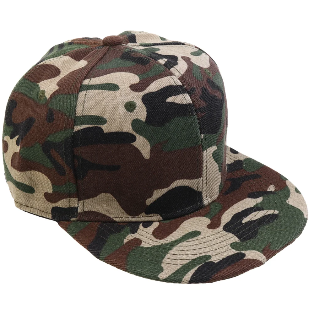 Men's Fashion Baseball Outdoor Sun Hat Summer Camouflage Hat for Travel Hiking Sports (Green Camouflage)