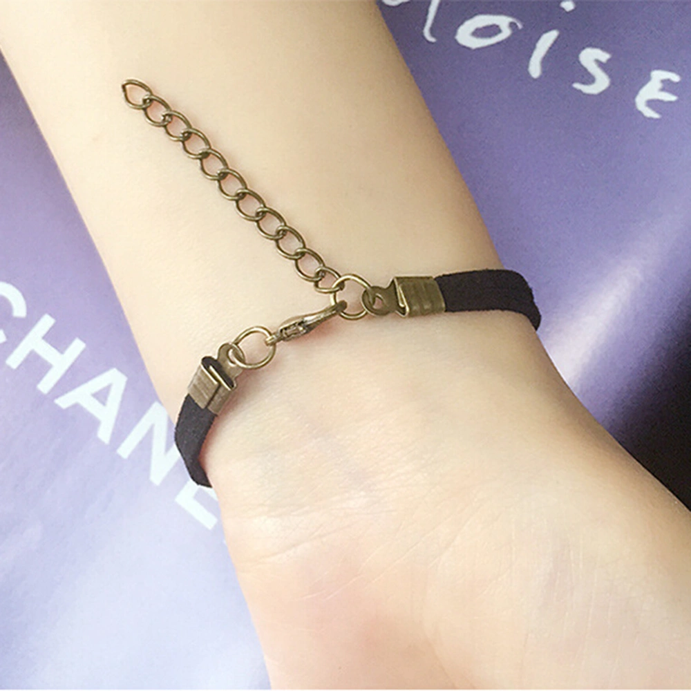 Vintage Minimalist Punk Bracelets Bangle Retro Wristband Wristchain for Women Girl Jewelry Decoration (Five-pointed star）