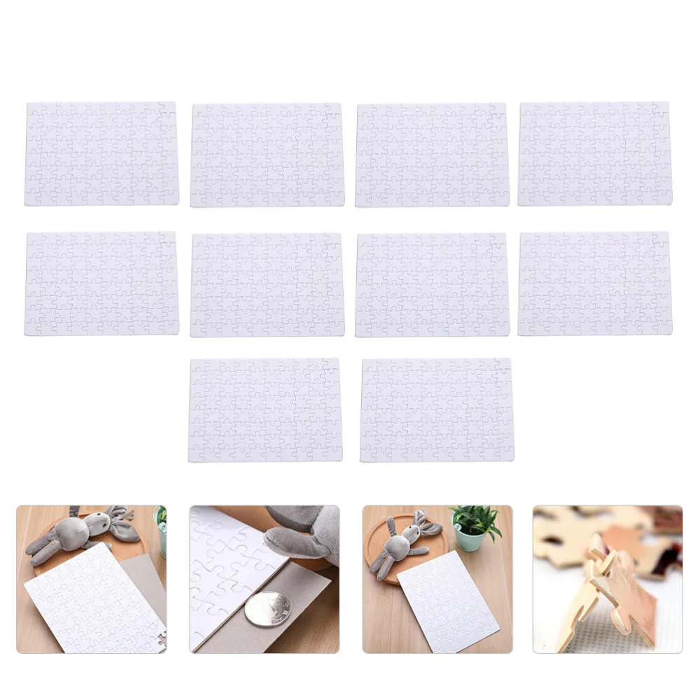 10 Sheets Heat Transfer Puzzle Papers Jigsaw Puzzles DIY Heat Press Transfer Papers