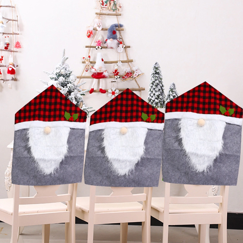 Christmas Chair Decorative Cover Removable Chair Protective Cover Chair Supplies