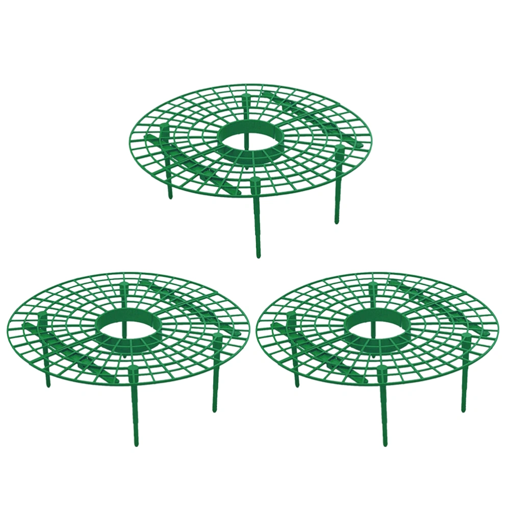 3Pcs Plant Climbing Supports Strawberry Rack Rattan Climbing Frame Plastic Plant Stand Green