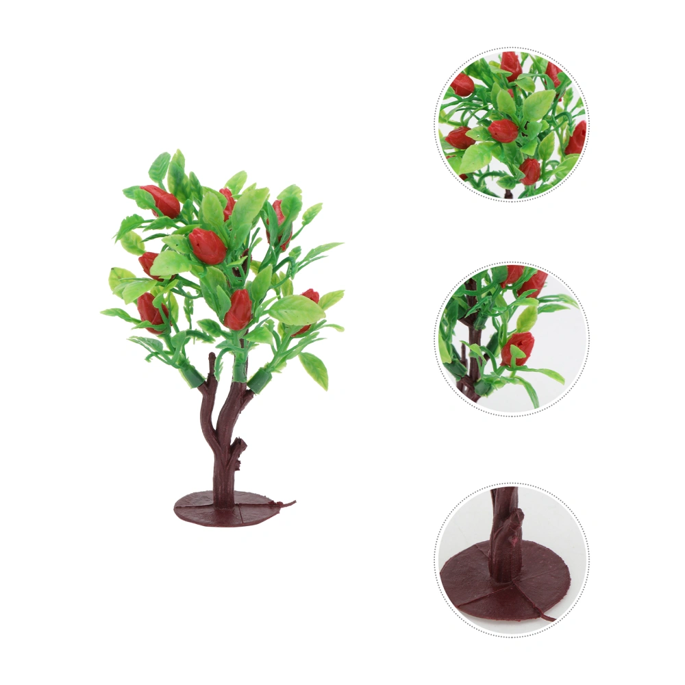 5Pcs Simulation Fruit Trees Sand Table Accessory Aritificial Trees Random Color