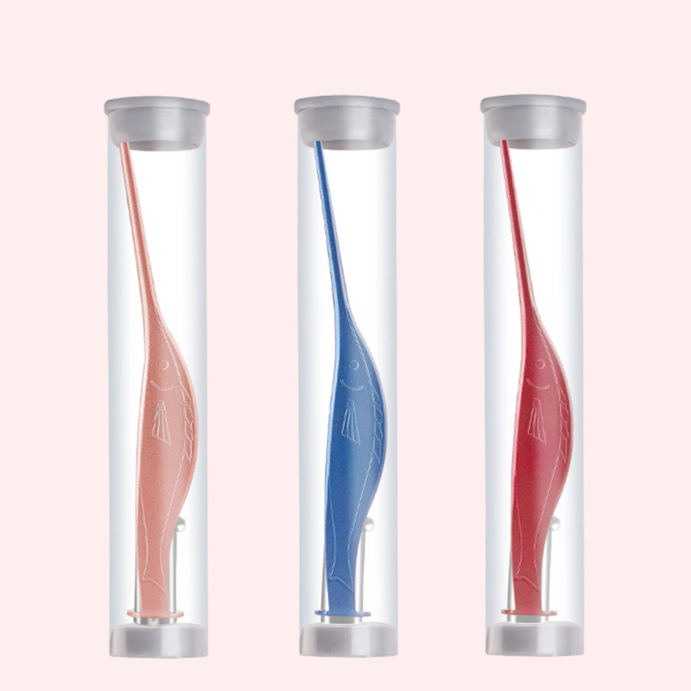 LED Ear Wax Pick Cleaner Remover Tool Ear Scoop Spoon Stainless Steel Wax Curette Ear Forcep for Kids Adults(Random Color)