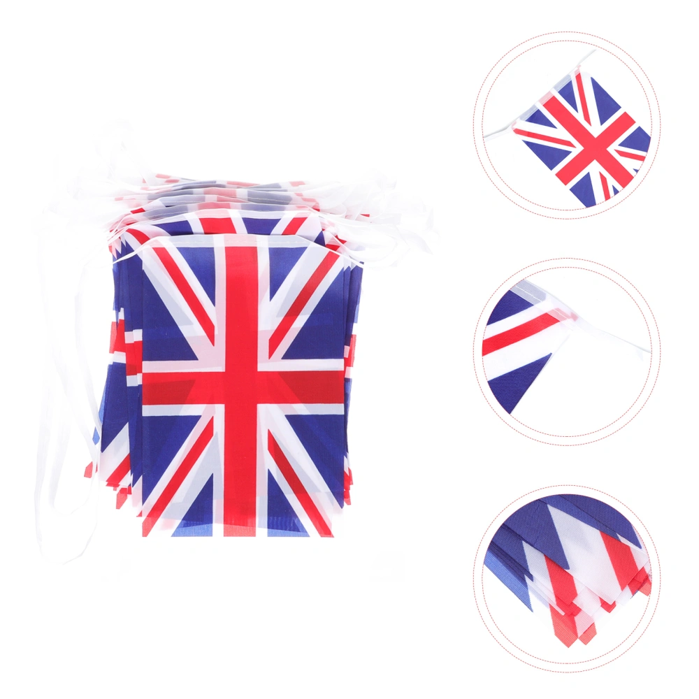 1 Set of United Kingdom String Flag Hanging Union Jack String Ornament Home Layout Decor