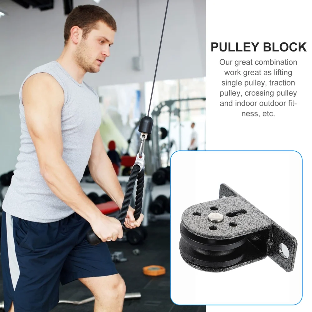 Bearing Pulley Fitness Lifting Workout Home Mute Wheel with 2pcs Bolts