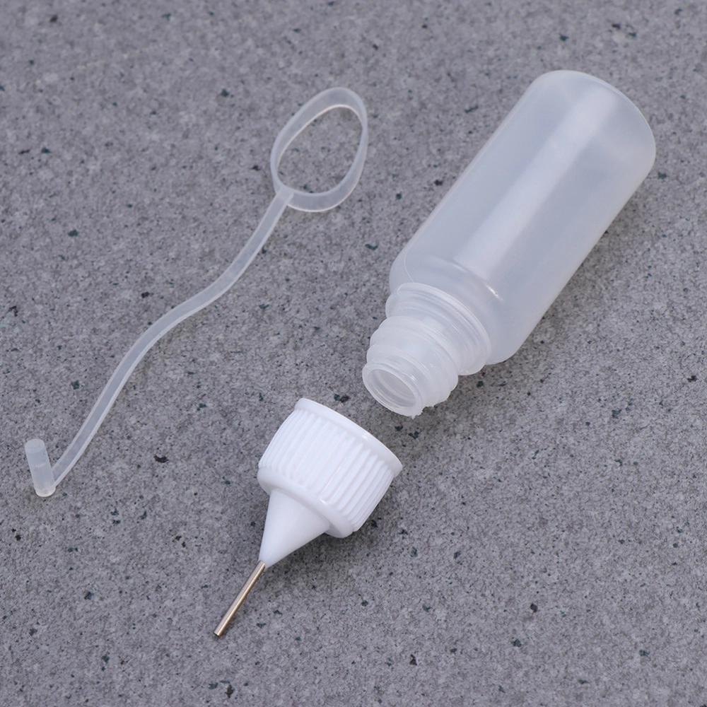 10Pcs 30ml Needle Plastic Dropper Bottles Tip Glue Bottles with 10 Funnels for Liquids