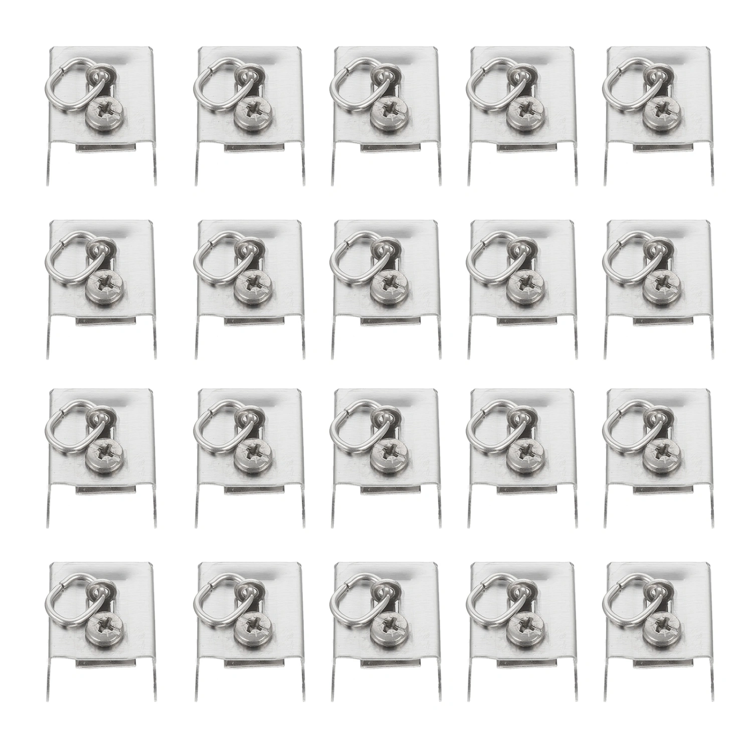 20pcs Window Curtain Rod End Stainless Steel Sealing Plug Curtain Rod Finials