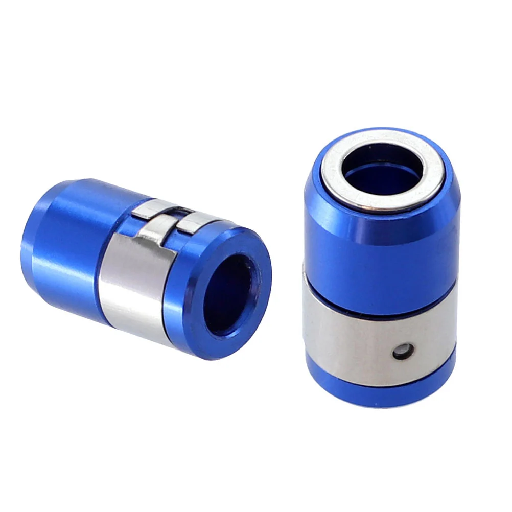 2pcs Lot Head Plus Magnetic Ring 21mm Batch Tsui Charge Dwelling Magnetosphere All-metal Screwdriver Head Plus Universal Magnet (Blue)