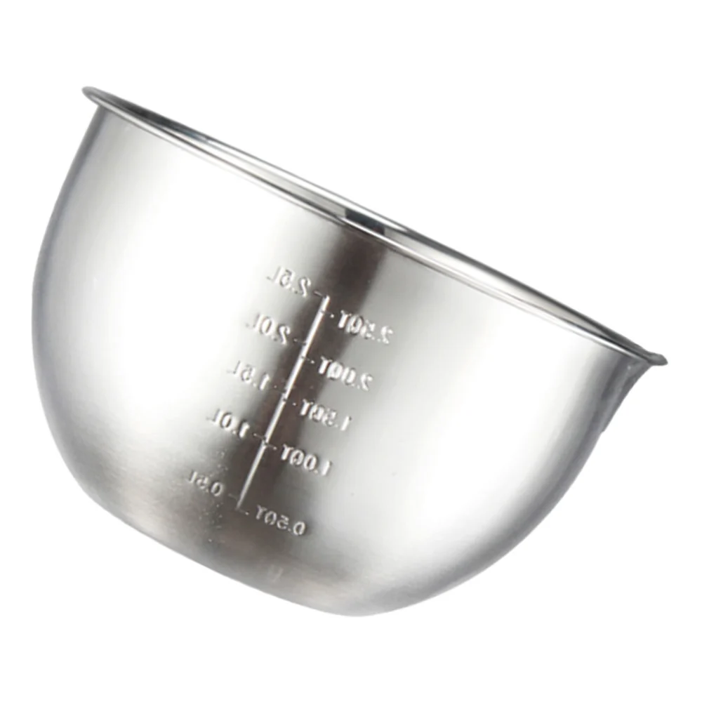 Kitchen Egg Mixing Bowl Stainless Steel Salad Bowl Food Bowl With Scale