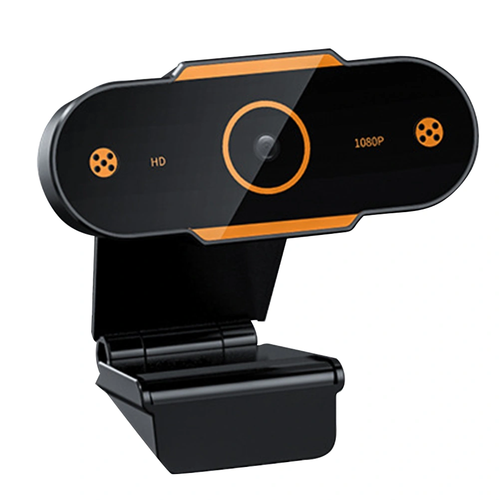 1pc Adjustable Base Webcam Net Course Live Broadcast Camera with Mic (1080P)
