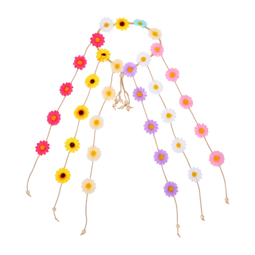 1Pc Daisy Tassel Hairband Flower Headband Flower Daisy Hair Band Headdress