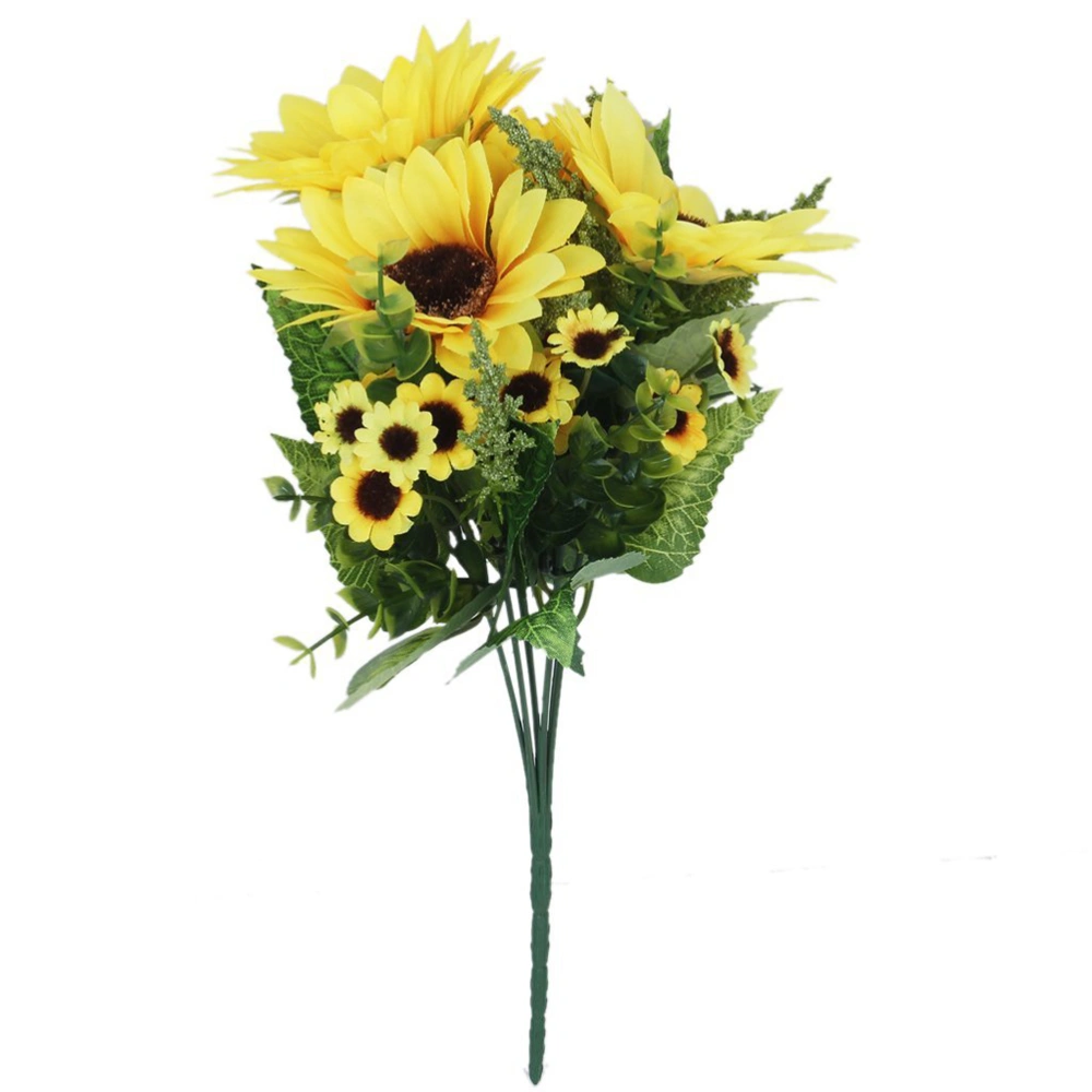 Simulation Sunflower Artificial Flower Plant Home Decoration (Yellow)