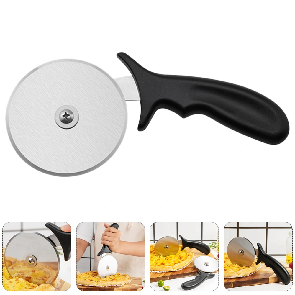 1 Pc Stainless Steel Pizza Cutter Plastic Handle Pizza Cutter Slicer Wheel (Assorted Color)