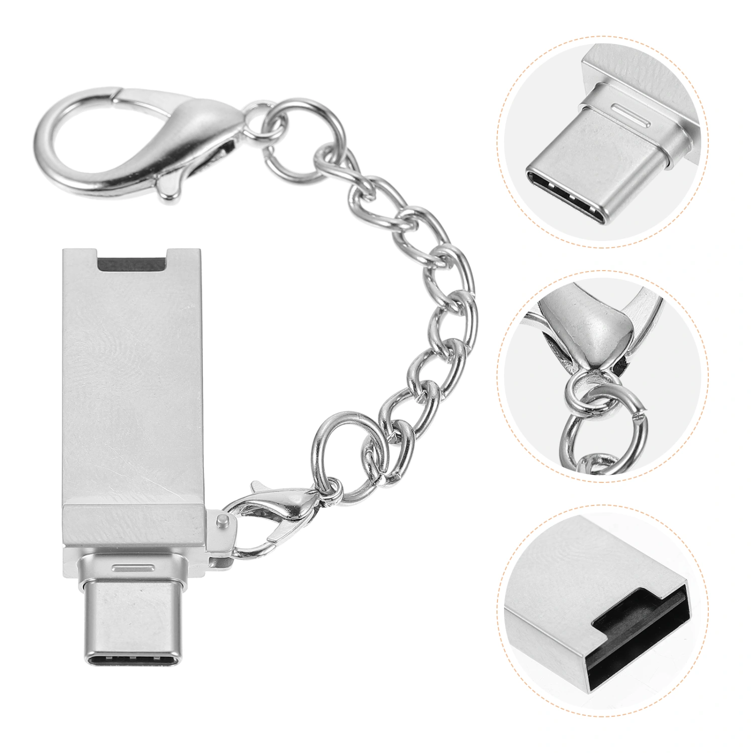 1Pc TF Reader Type-C Reader Phone TF Adapter Data Converter