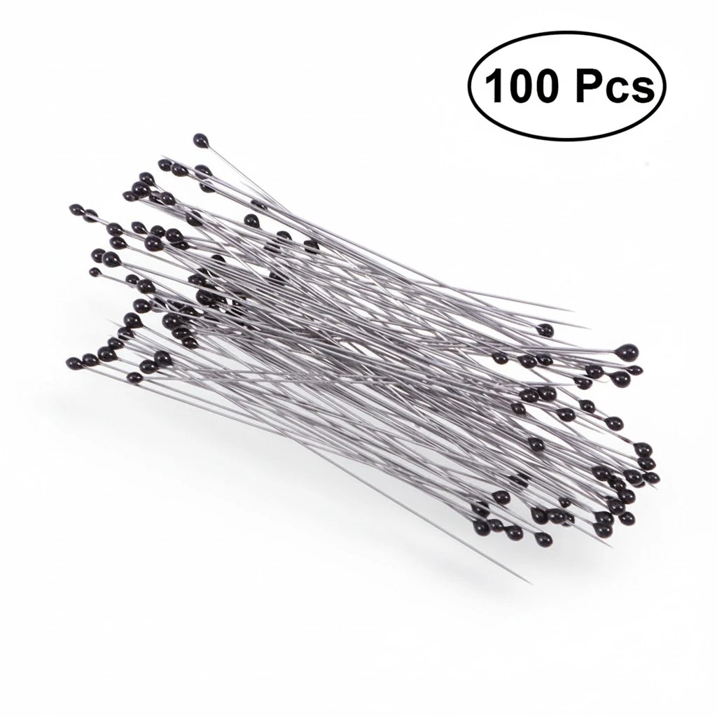 100 PCS Stainless Steel Insect Specimen for School Entomology Dissection - #2 (Silver)