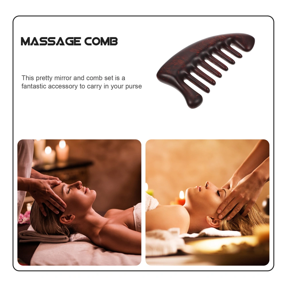 Sandalwood Comb Scalp Meridian Massage Comb Wide Tooth Comb Anti-Static Comb