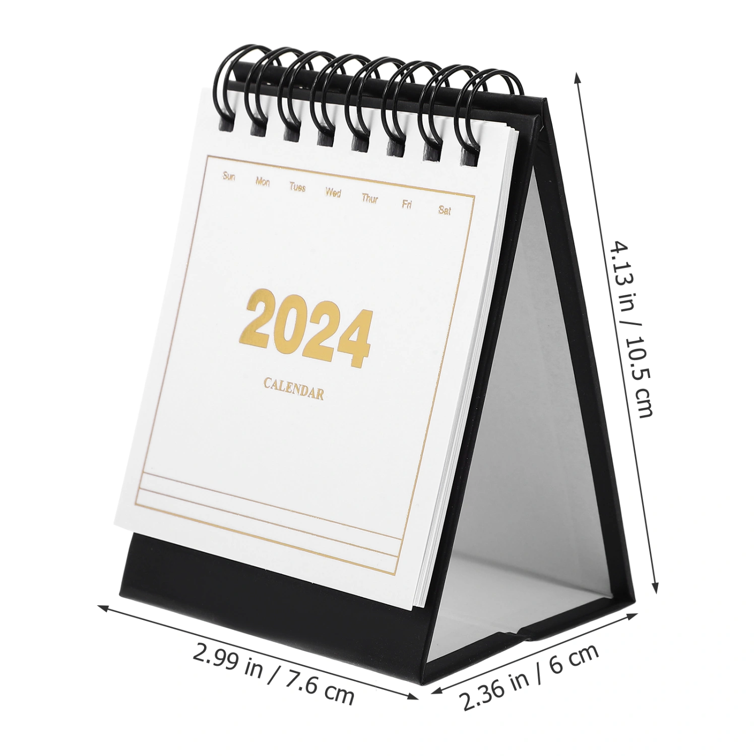 Mini Calendar 2024 Tabletop Small Calendar Decorative Desk Calendar English Calendar Desk Ornament