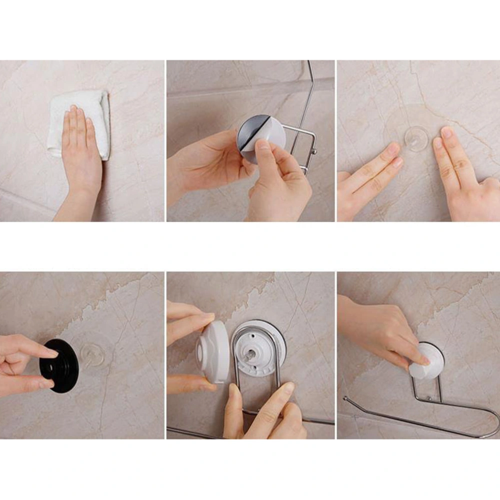 Suction Cup Paper Towel Holder Wall Mounted Towel Rack Paper Roll Hanger for Home Kitchen Toilet