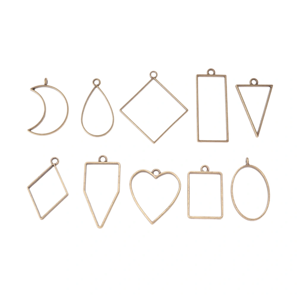 30pcs Alloy Geometric Figure Frame Jewelry DIY Making Accessories for Necklace Bracelet