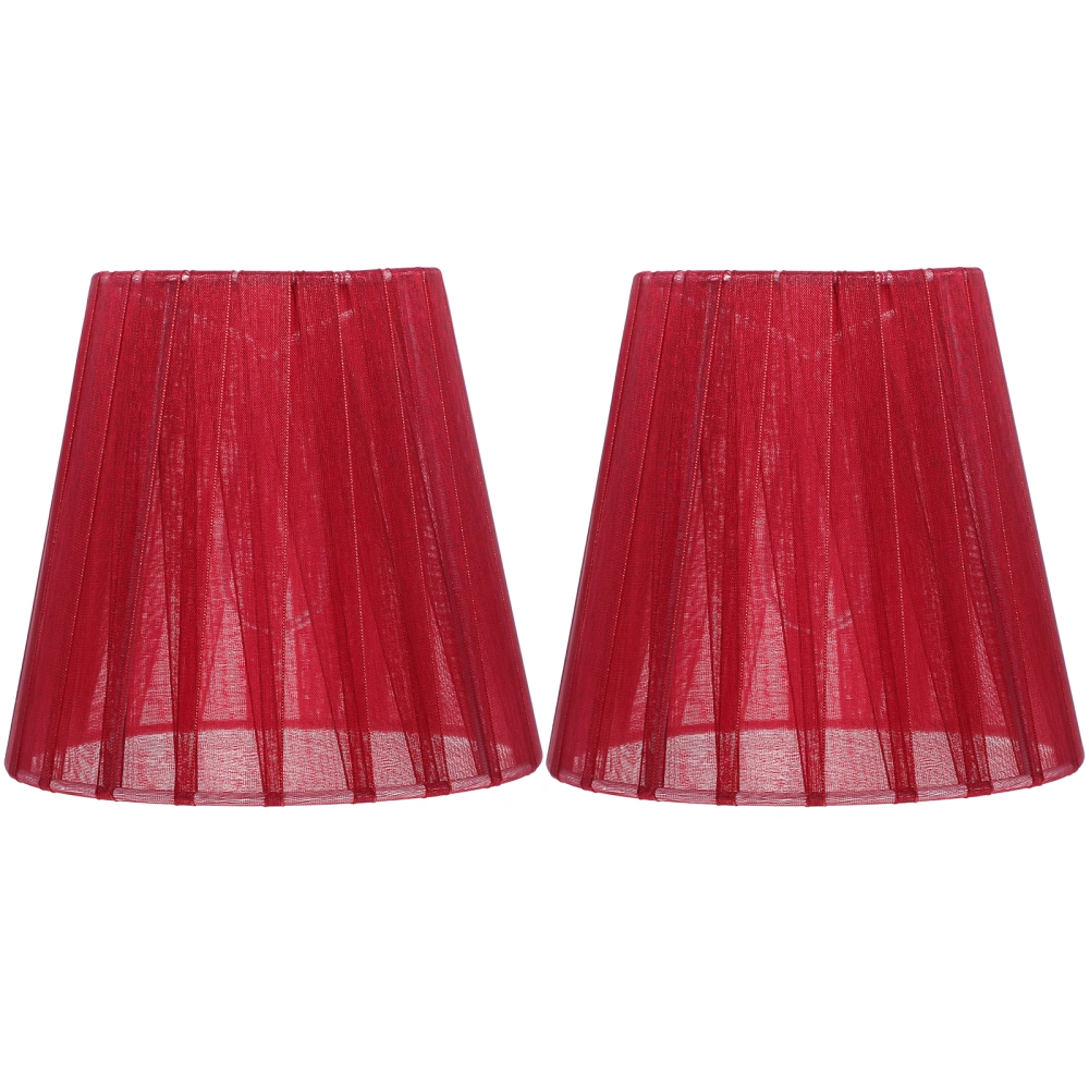 2pcs Translucent Gauze Lamp Shade Clip-bulb Light Cover Light Shade Lamp Cover