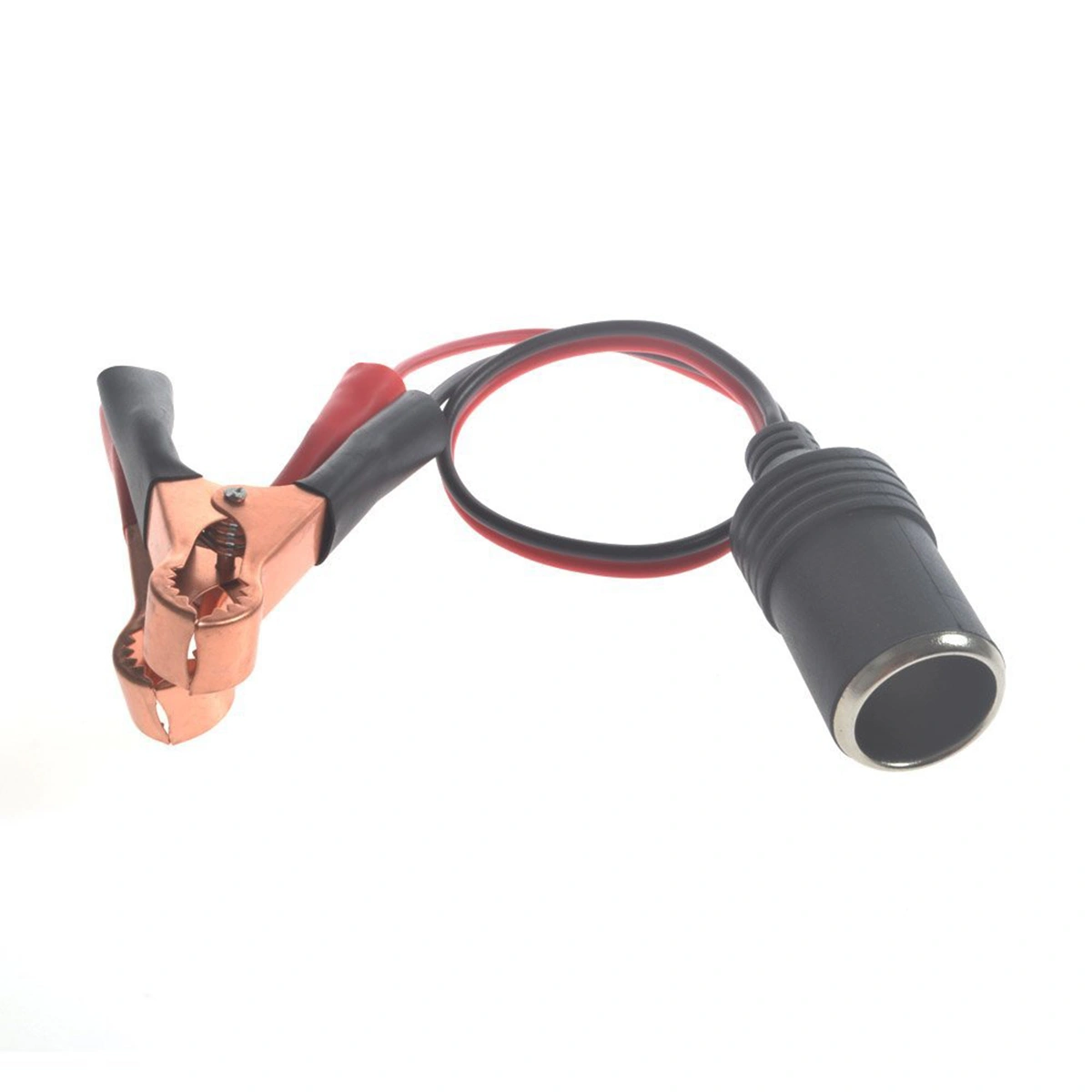 Car Battery Alligator Clip Cigarette Lighter Socket Adapter