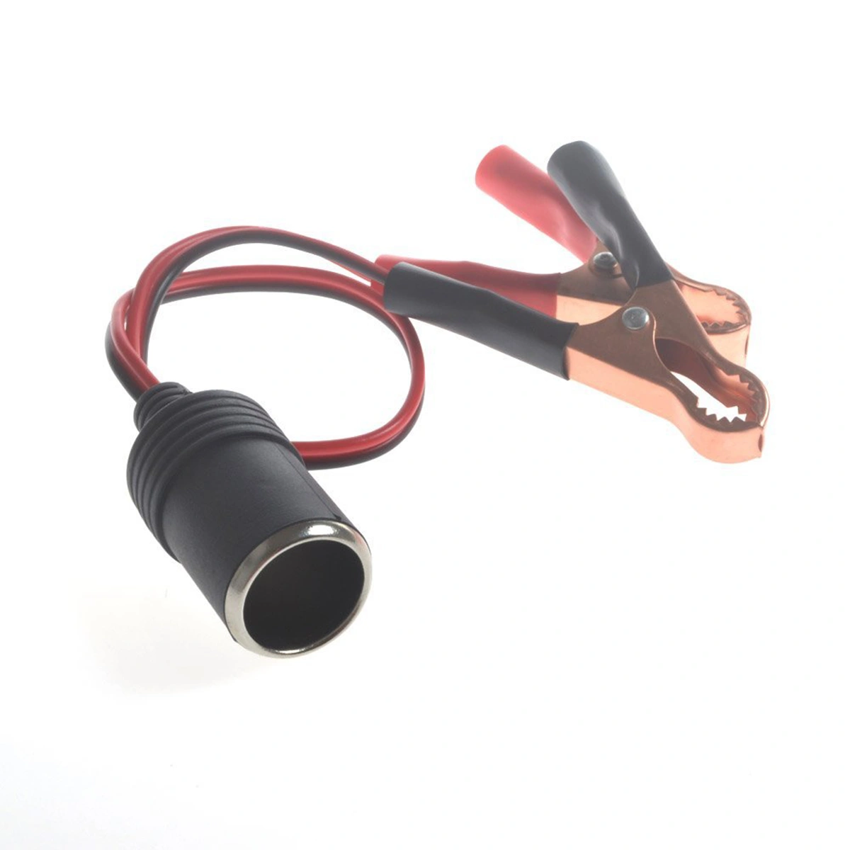 Car Battery Alligator Clip Cigarette Lighter Socket Adapter