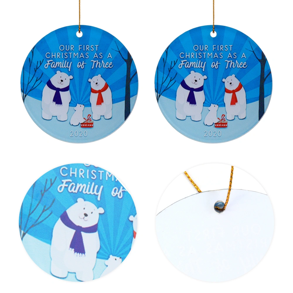 First Christmas Family Ornament Decoration Romantic Couples Gift Hanging Pendant