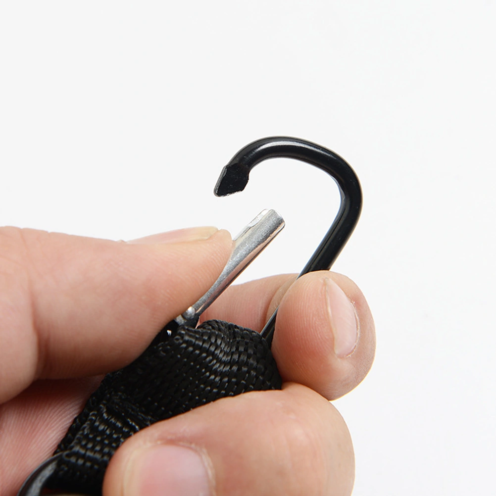 Telescopic Keychain with Carabiner Portable ID Holder Badge Holder Work Badges Accessories for Nurse Officer Daily Use (Black)