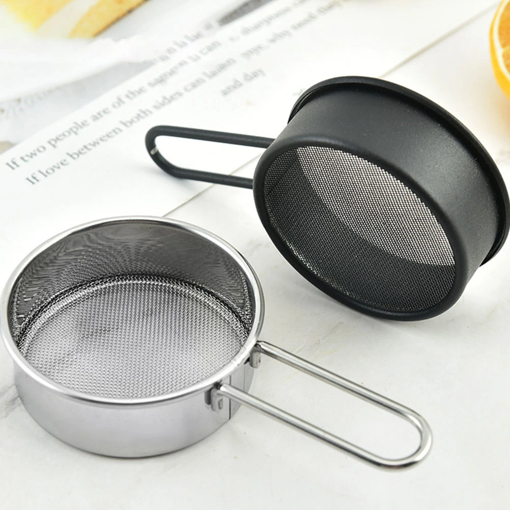 2pcs Stainless Steel Flour Sieves Baking Tools Household Flour Sieves Baking Supplies