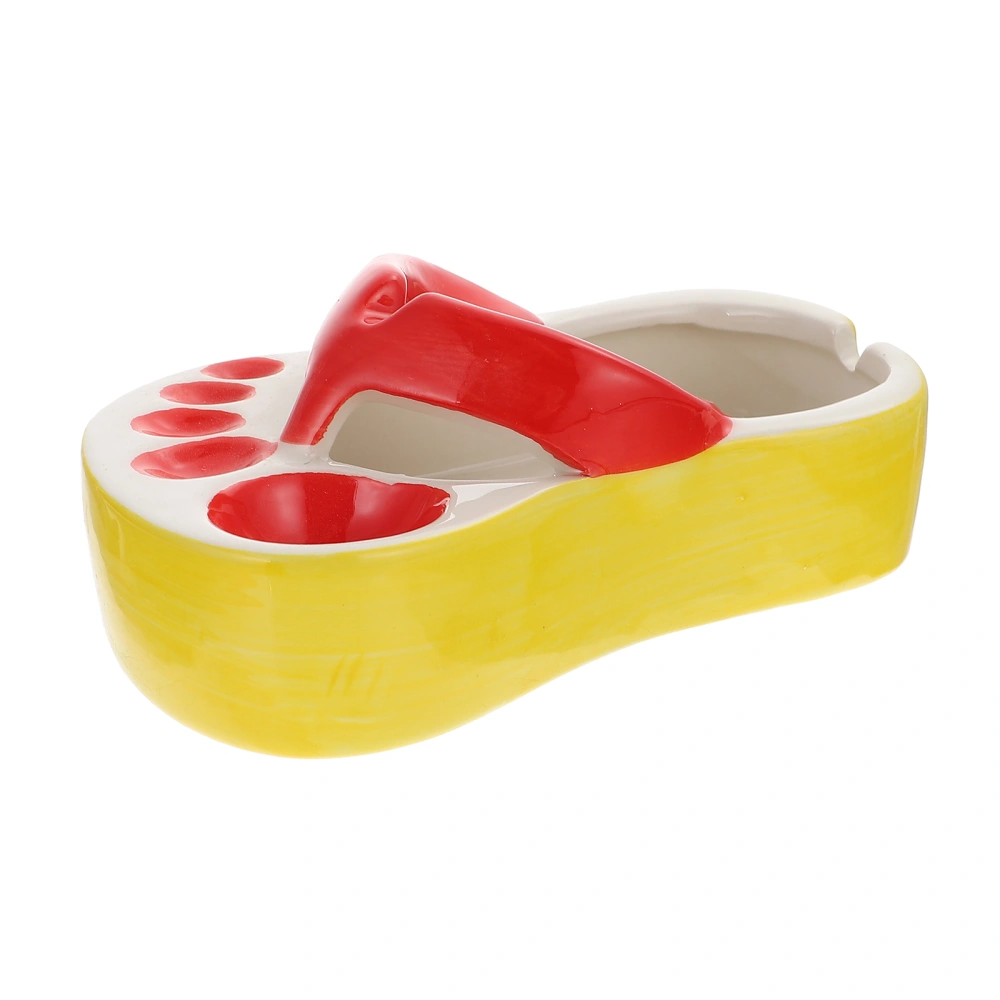 Household Ashtray Flip-Flops Design Ashtray Adornment Decorative Office Cigarettes Ashtray