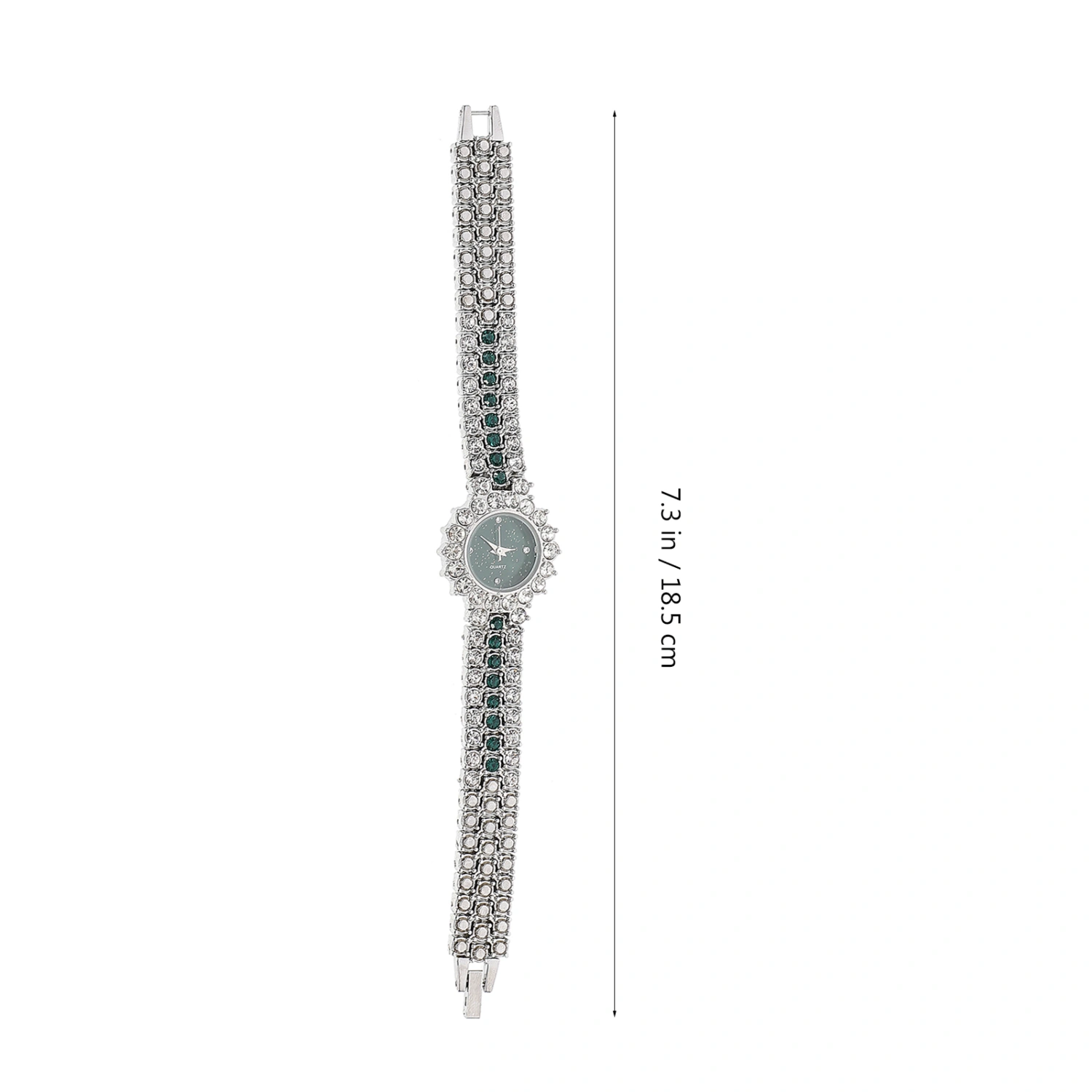 1 Set Diamond Decorative Wrist Watch Quartz Watch Women Watch Bracelet