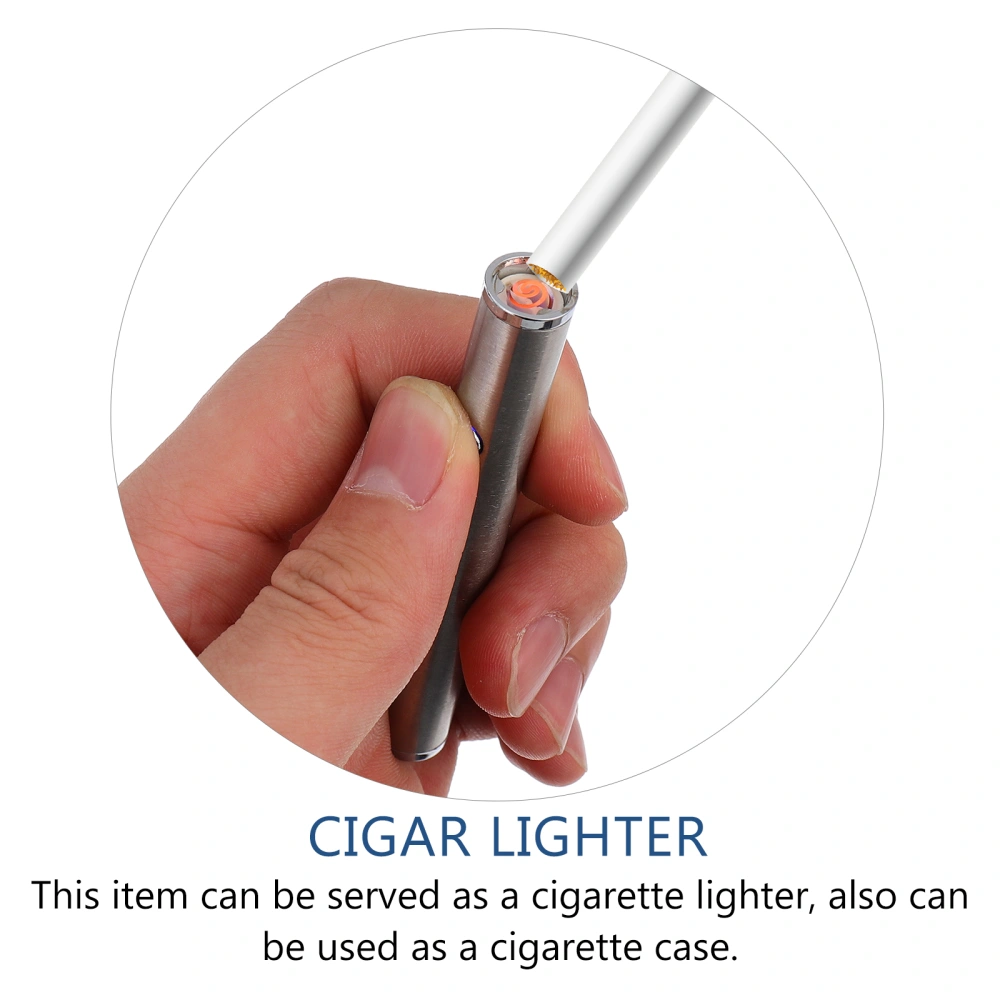 1 Set of Cigarette Plastic Box Cigar Lighter USB Cigarette Lighter for Home