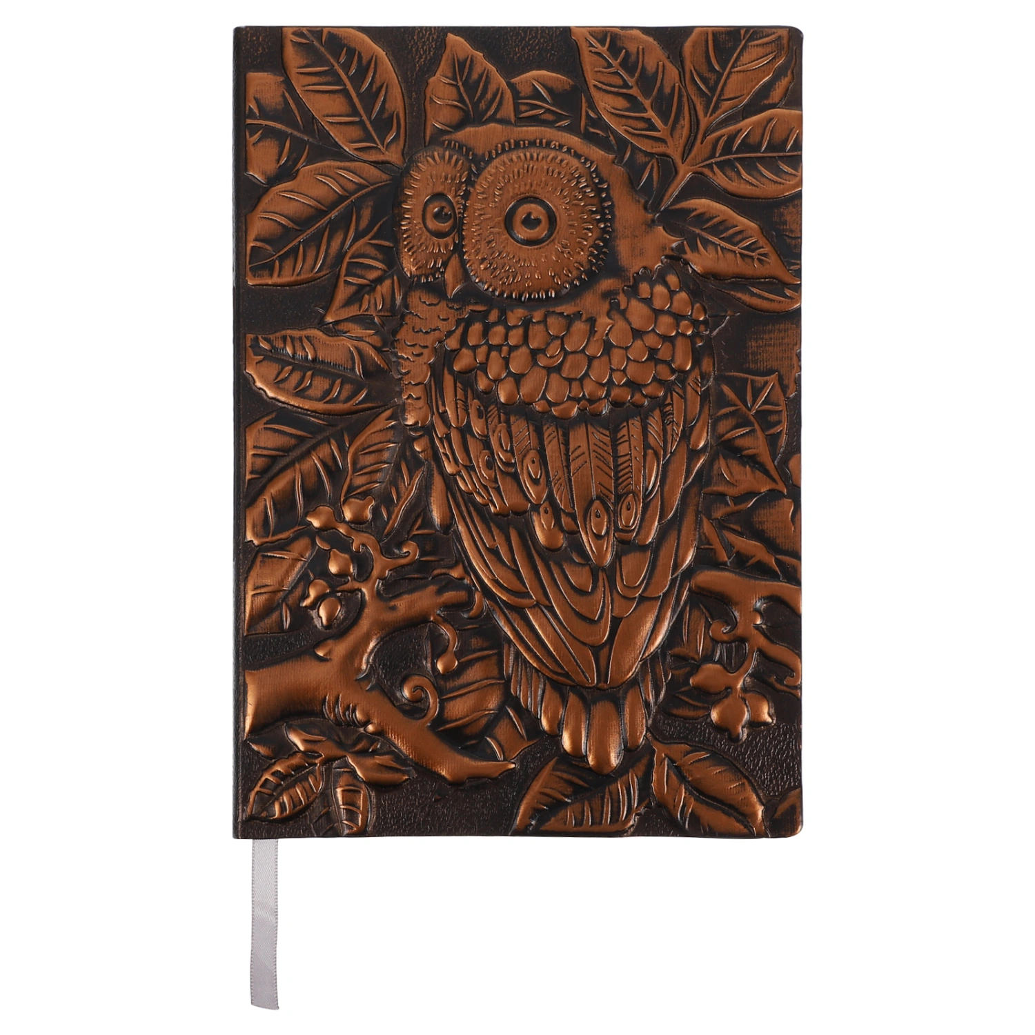 A5 Embossed Owl Cover Scrapbook Vintage Hardcover Notepad Writing Diary