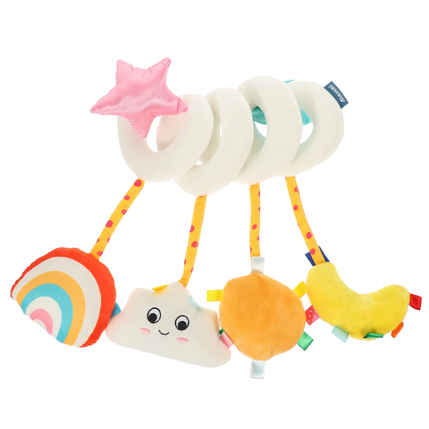 Plush Spiral Bed Wrap Around Toy Baby Crib Stroller Car Seats Hanging Toy