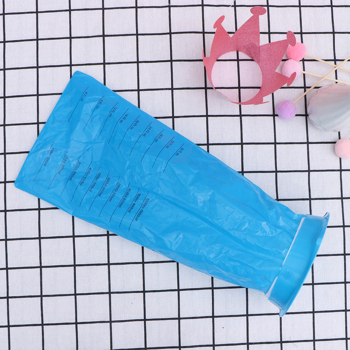 20pcs 1000ml Disposable Vomit Bag with Rubber Band Pregnant Woman Emesis Bag Collection Bag Blue