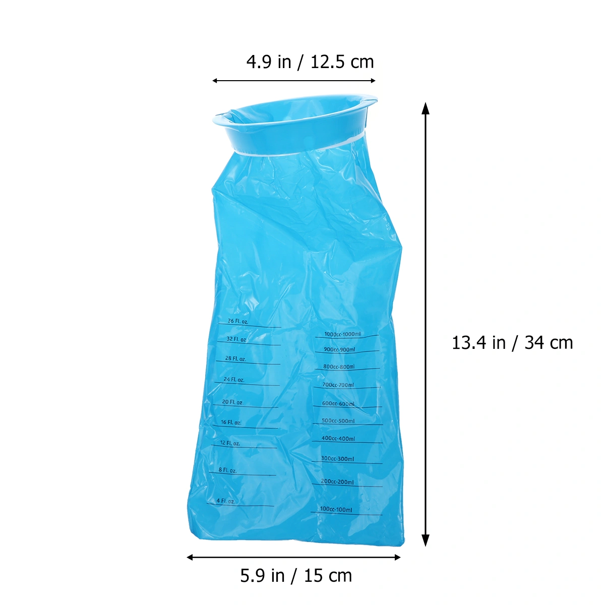 20pcs 1000ml Disposable Vomit Bag with Rubber Band Pregnant Woman Emesis Bag Collection Bag Blue