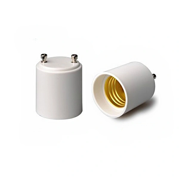 GU24 to E27 LED Light Lamp Bulb Adapter Holder Socket Converter - 2pcs/set (White)