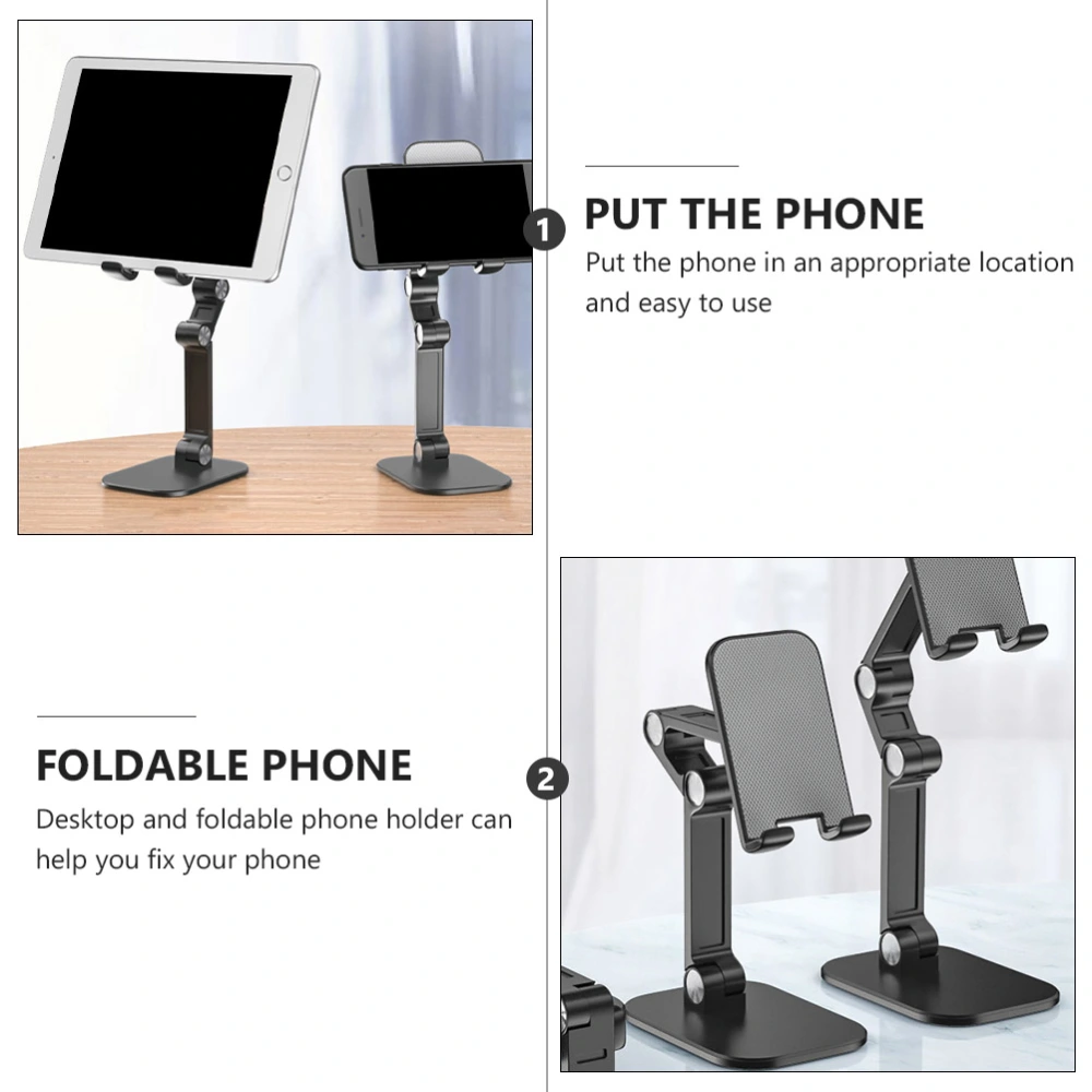 Cell Phone Stand Foldable Adjustable Anti-slip Tablet Support Cradle Mount Dock