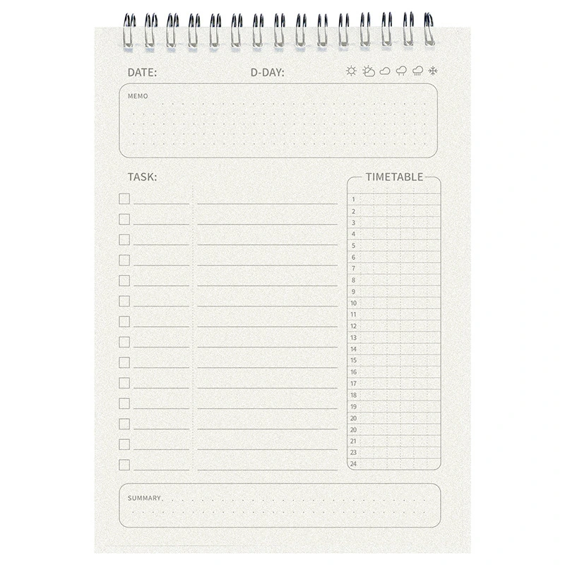 Undated Planner Notepad Tear Off Notepad Portable Planner for Daily Schedule To Do List