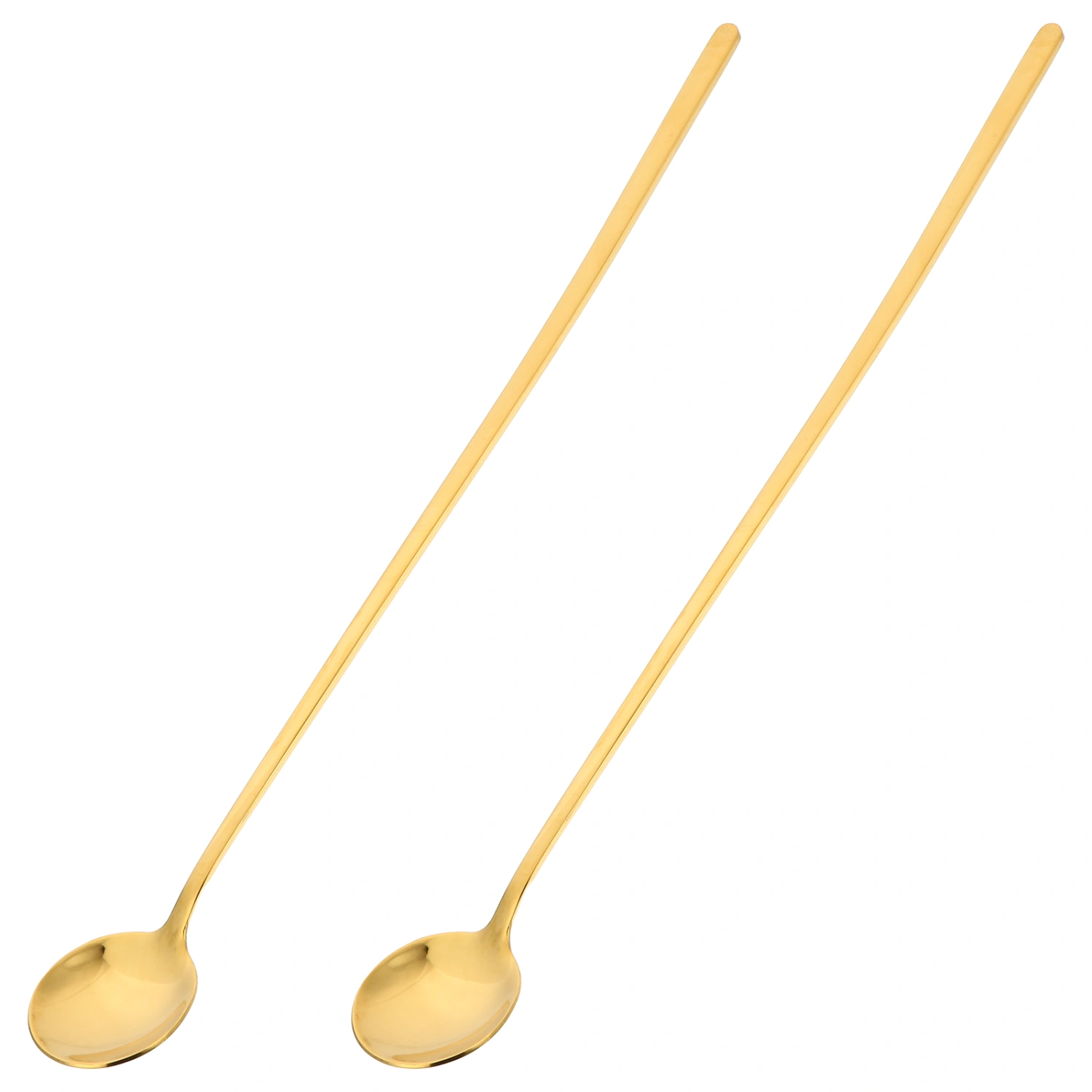 2pcs Stainless Steel Coffee Stirring Spoons Dessert Spoons Durable Food Spoons