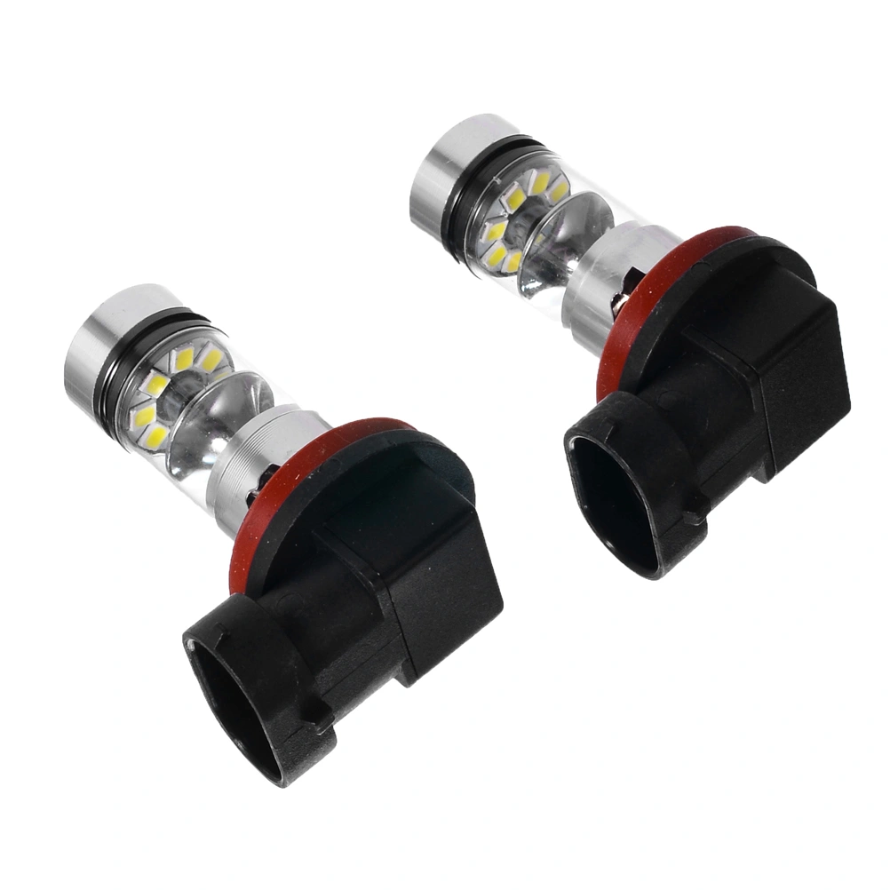 1 Pair H8/H9/H11 100W 12-24V 20-SMD 1000LM 6000K Light Bulbs Used for Car Fog Light Headlight Brake Parking Tail Light