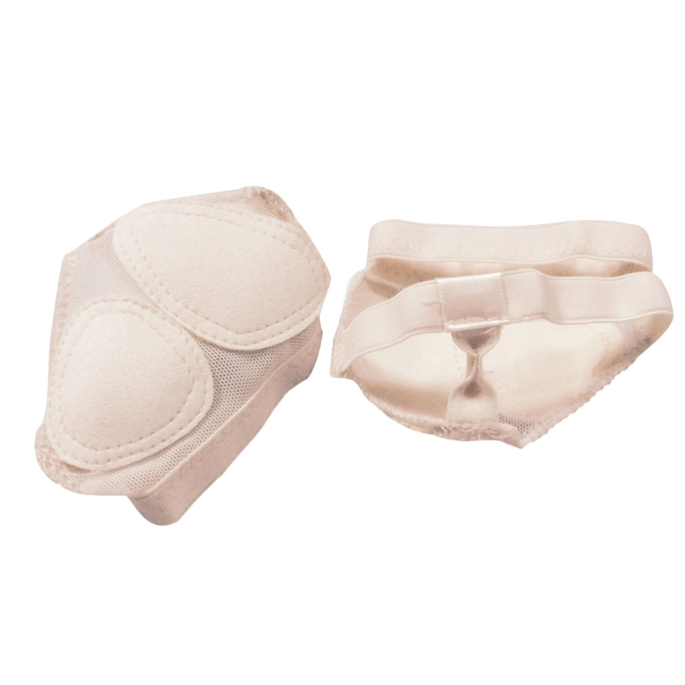 1 Pair Comfortable Ballet Dance Toe Pad Front Palm Cushion Elastic Clip Finger Cover Dance Sock Size L