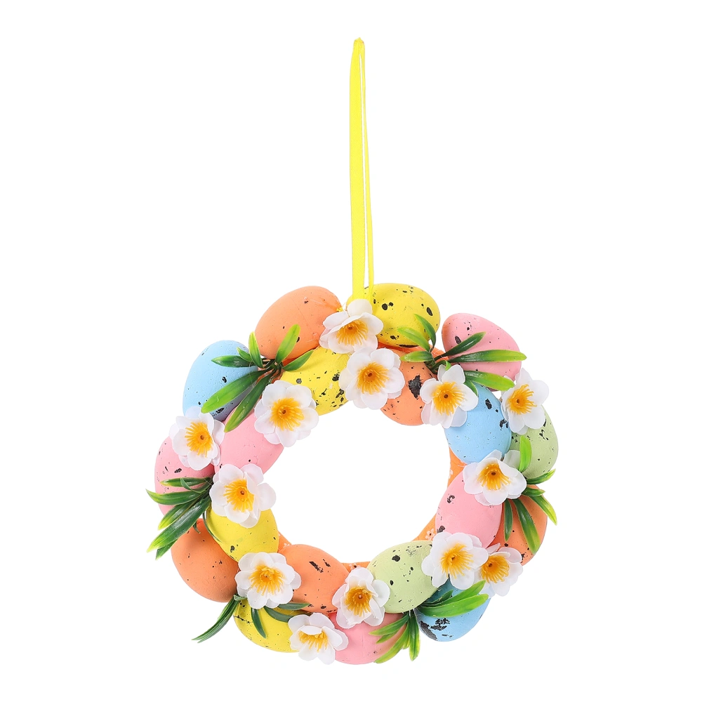 Easter Simulated Eggs Wreath Easter Wreath Pendant Chic Wall Door Wreath